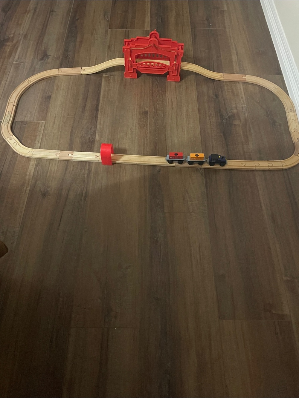 Bundle Red Draw Bridge, train and train track